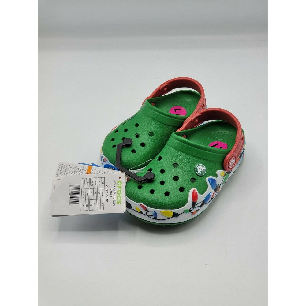 Light Up Christmas Holiday Crocs Kids